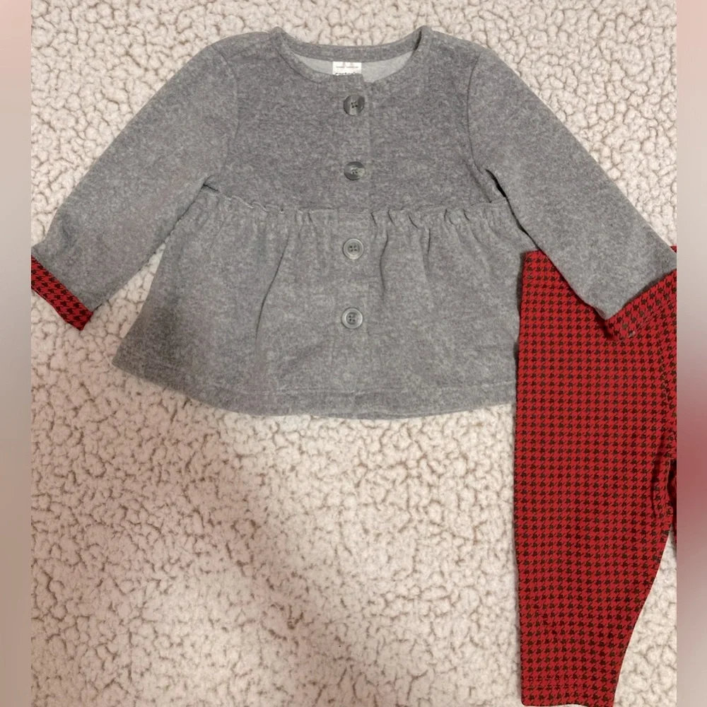 Carters 6 month babygirl sweater set